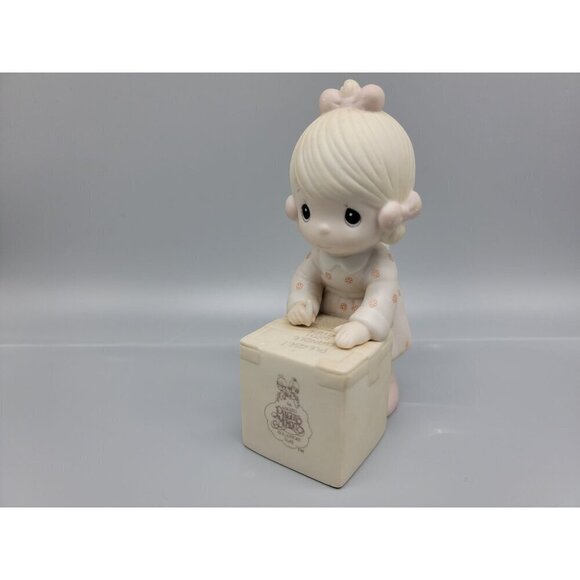 Precious Moments Sharing is Universal Figurine 1987 5" E-0007 Vintage - Picture 1 of 9